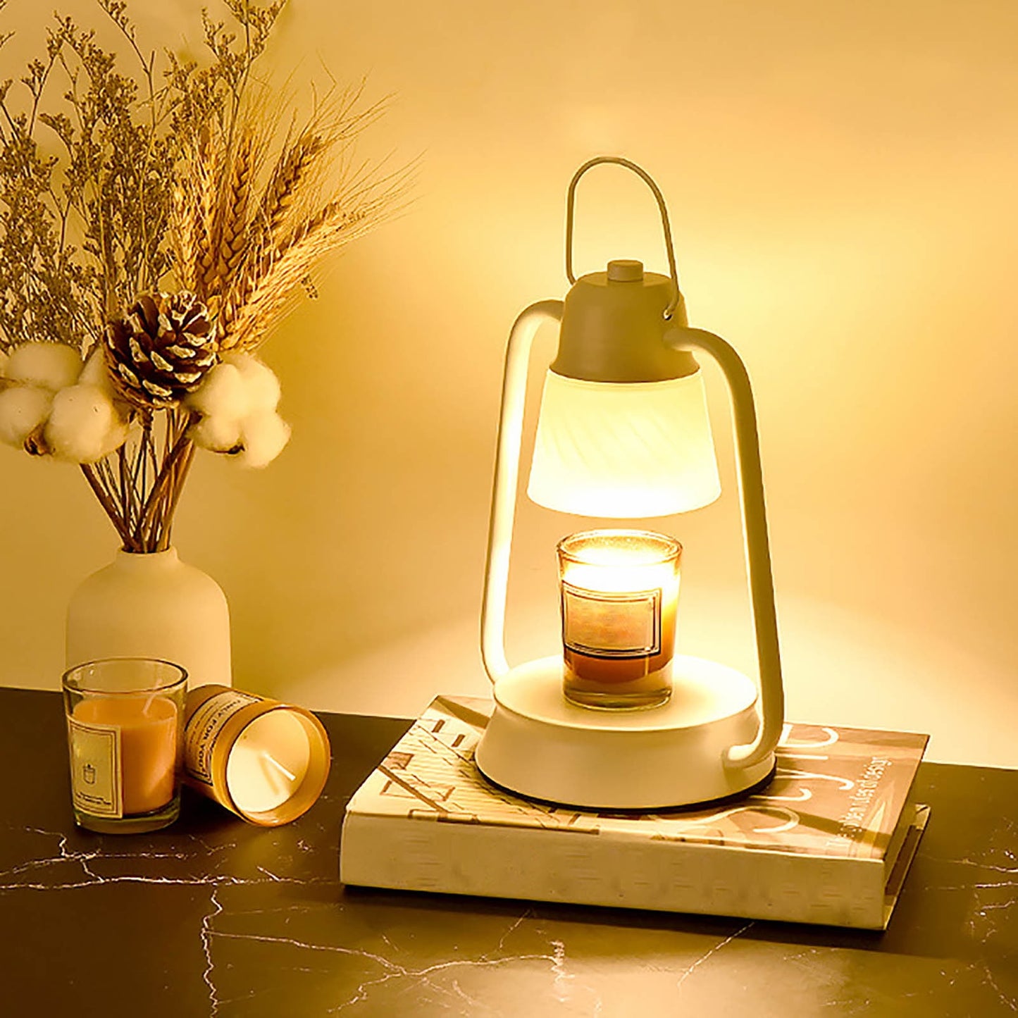 Candle Warmer Lamp – 4 Styles: Modern 3-Arm or Vintage 2-Arm (Black or White)