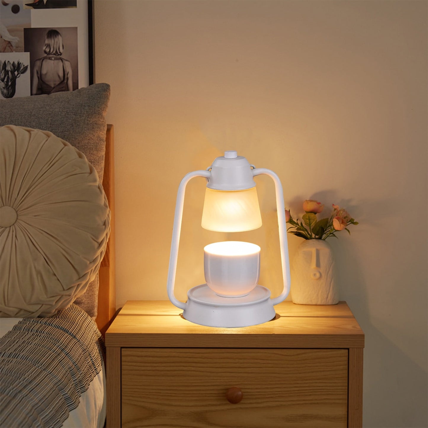 Candle Warmer Lamp – 4 Styles: Modern 3-Arm or Vintage 2-Arm (Black or White)